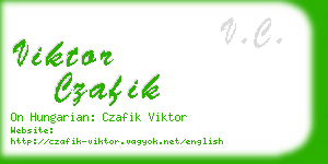 viktor czafik business card